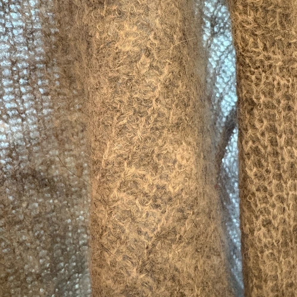 Vineyard Vines Women’s Gray Wool Blend Open Knit Longline Cardigan Sweater Sz S - Picture 11 of 16